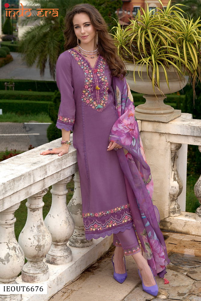 2522 Indo Era Silk Blend Designer Kurti With Bottom Dupatta Wholesalers In Delhi
